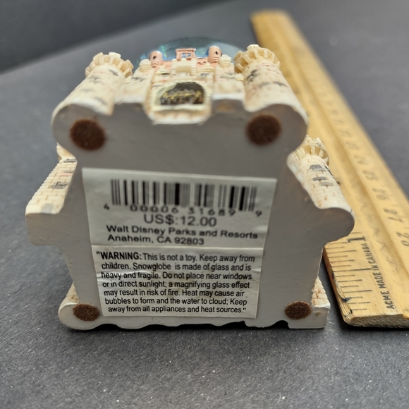 Disney Parks Mickey Mouse Magic Kingdom Castle Mini Snow Globe 3.5" - Picture 2 of 5